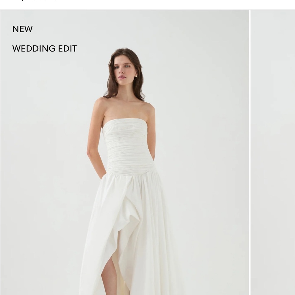 Aje Cream Strapless Bridal Gown